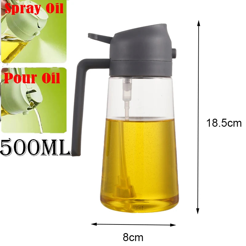 2-in-1 Oil Sprayer & Pour Bottle