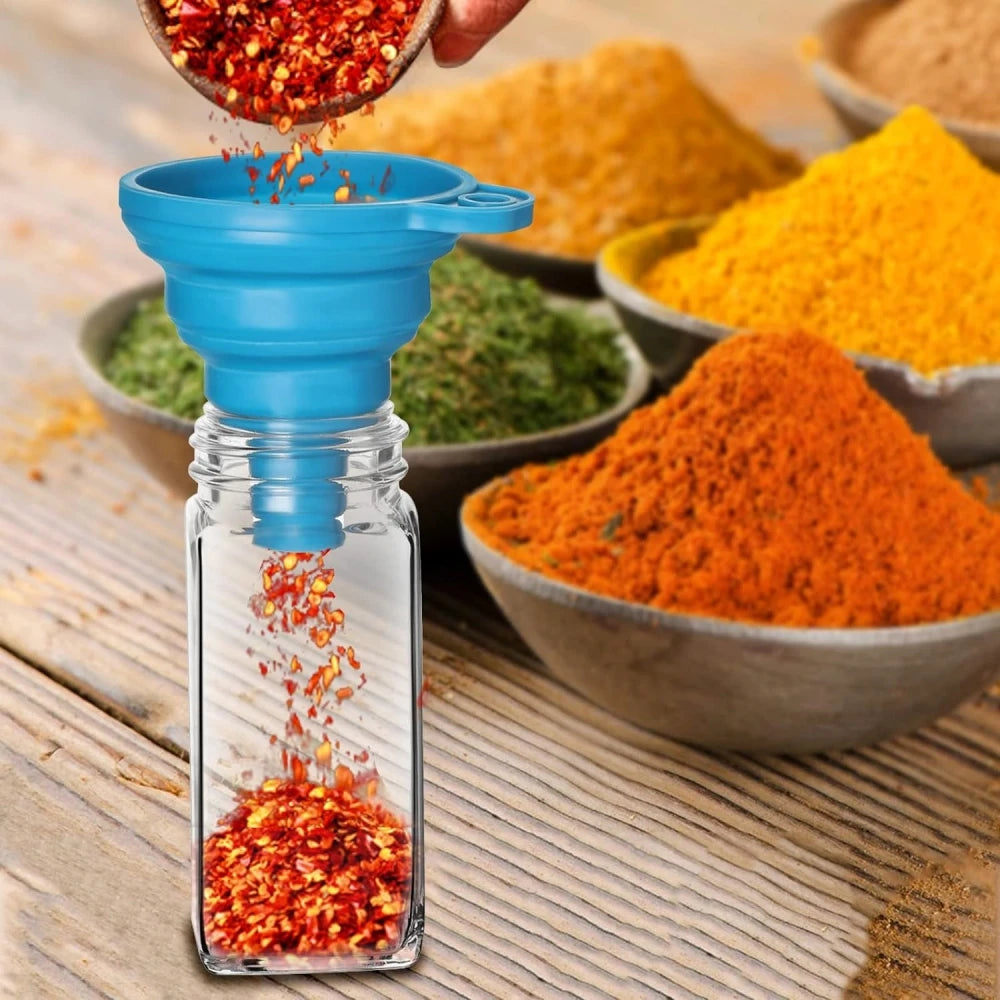 Glass Spice Jar Set