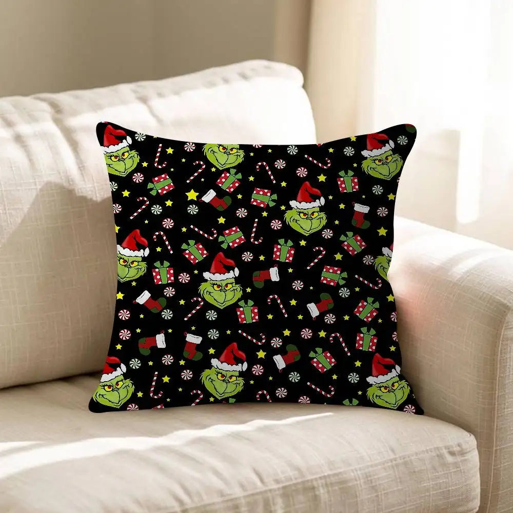 Merry Grinchmas Throw Pillow