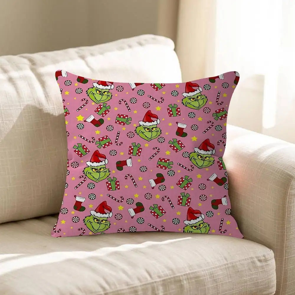 Merry Grinchmas Throw Pillow