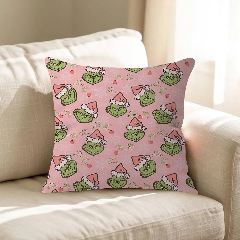 Merry Grinchmas Throw Pillow