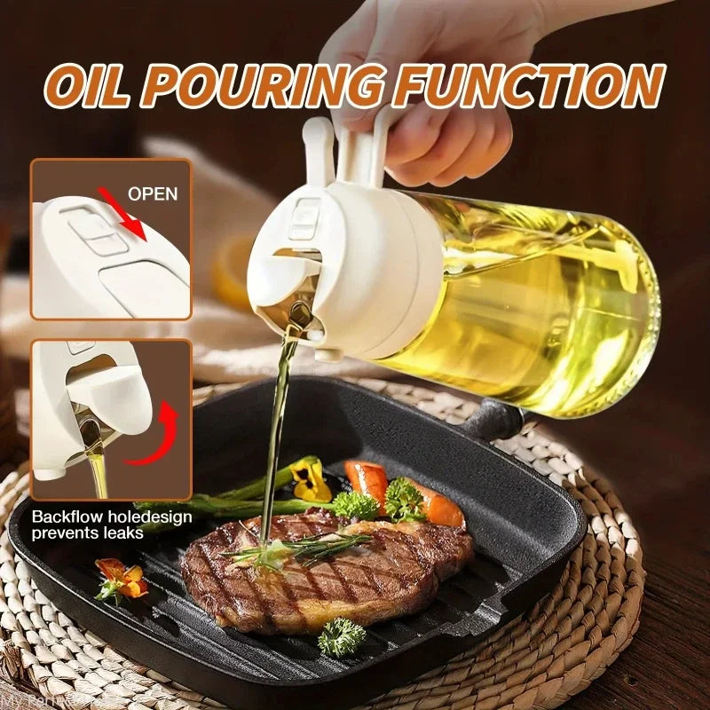 2-in-1 Oil Sprayer & Pour Bottle