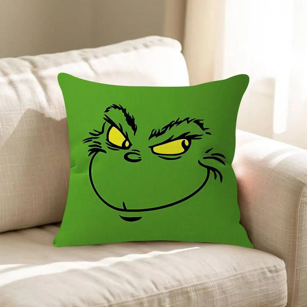 Merry Grinchmas Throw Pillow