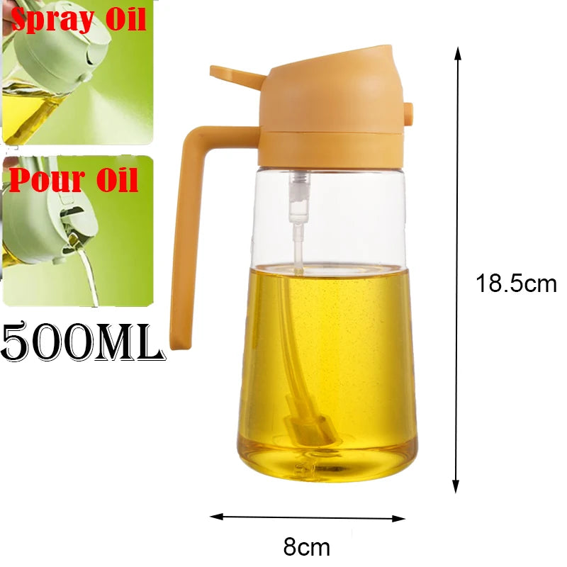 2-in-1 Oil Sprayer & Pour Bottle