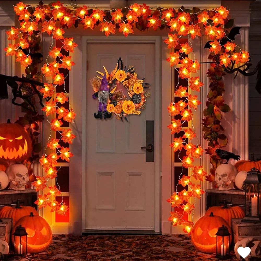 Maple Leaf String Lights