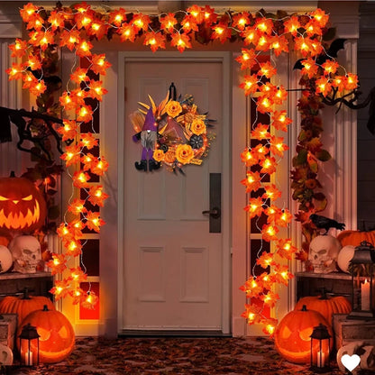 Maple Leaf String Lights