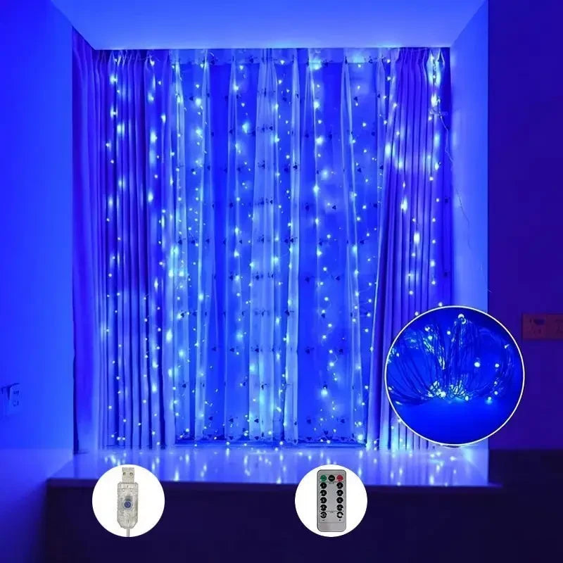 USB Curtain Fairy Lights