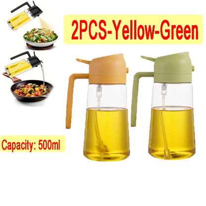 2-in-1 Oil Sprayer & Pour Bottle