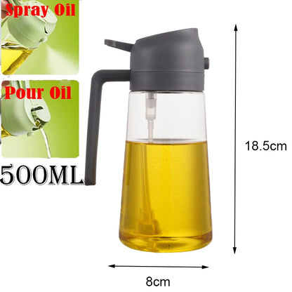 2-in-1 Oil Sprayer & Pour Bottle