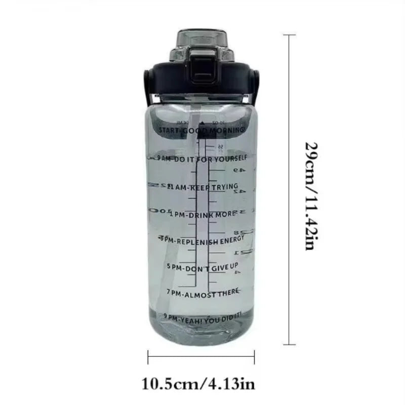 2L Motivational Water Bottle