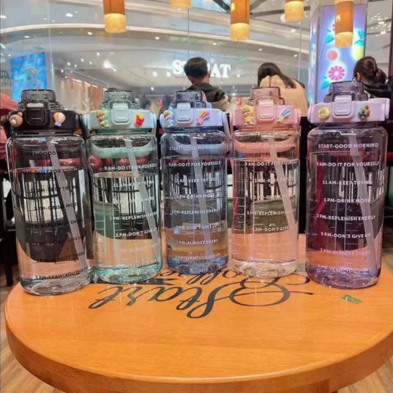 2L Motivational Water Bottle