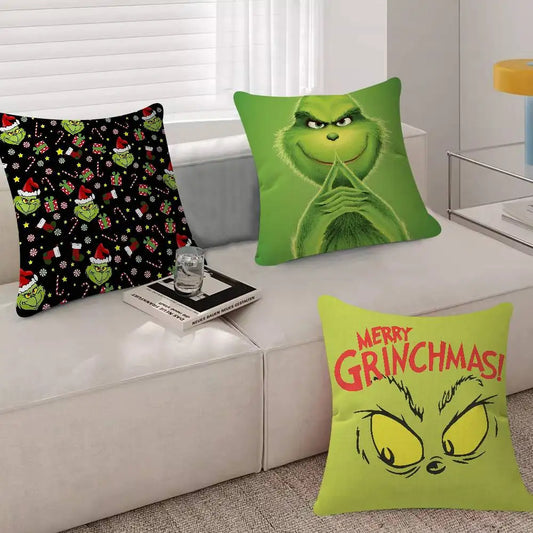 Merry Grinchmas Throw Pillow