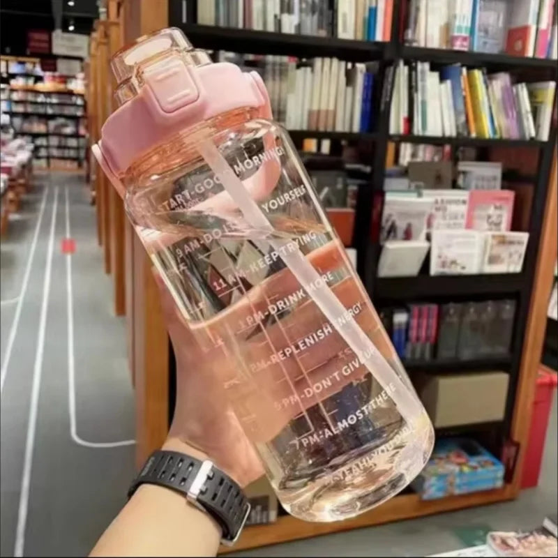 2L Motivational Water Bottle