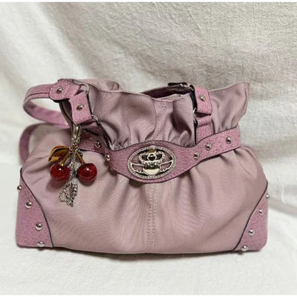 Vintage Y2K Buckle Shoulder Bag