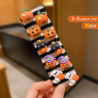 10-Piece Halloween Hair tie set