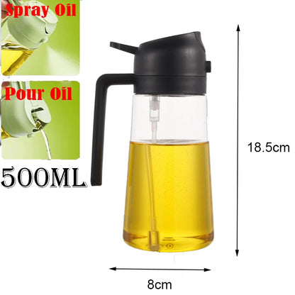 2-in-1 Oil Sprayer & Pour Bottle