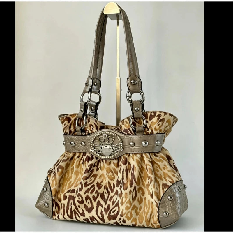 Vintage Y2K Buckle Shoulder Bag