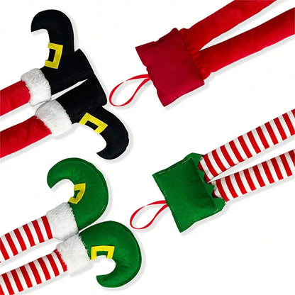 Christmas Elf Leg Car Decoration