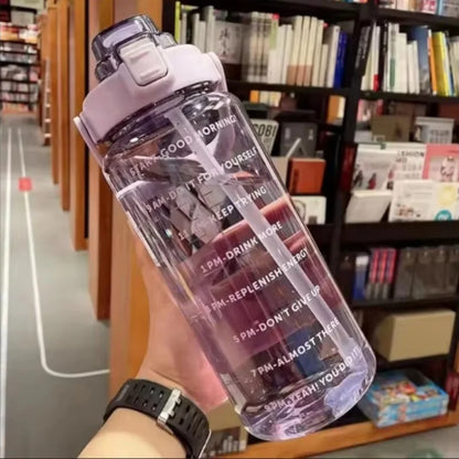 2L Motivational Water Bottle