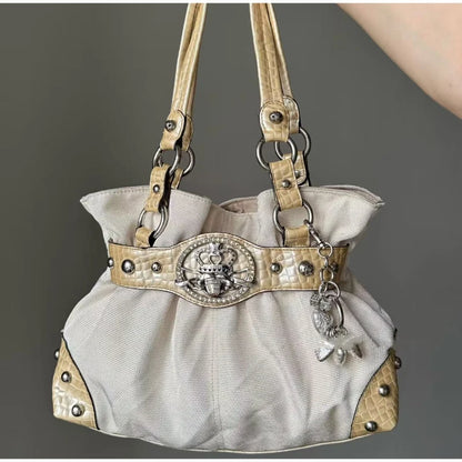 Vintage Y2K Buckle Shoulder Bag