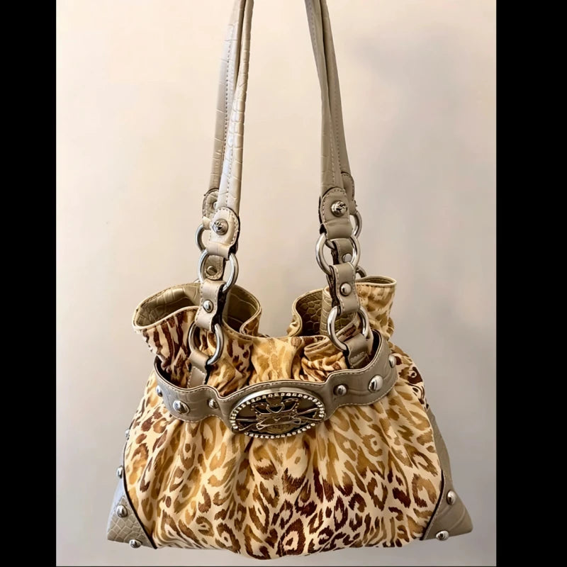 Vintage Y2K Buckle Shoulder Bag