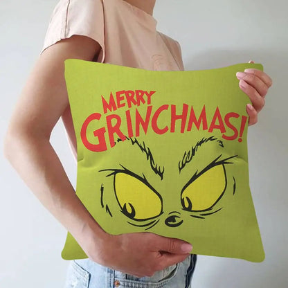 Merry Grinchmas Throw Pillow