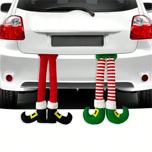 Christmas Elf Leg Car Decoration