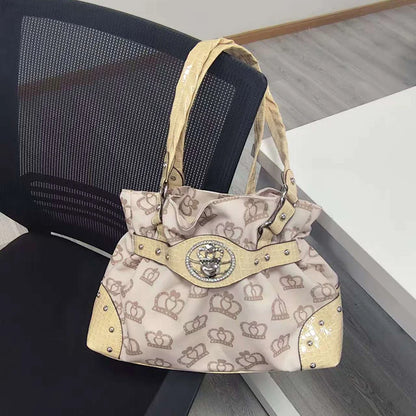 Vintage Y2K Buckle Shoulder Bag