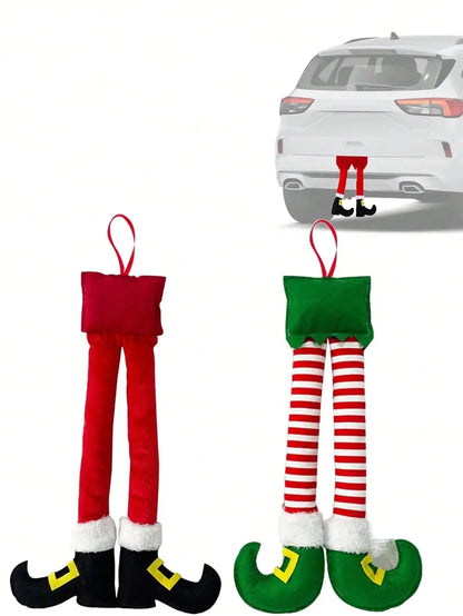 Christmas Elf Leg Car Decoration