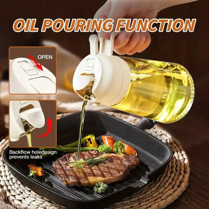 2-in-1 Oil Sprayer & Pour Bottle