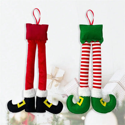 Christmas Elf Leg Car Decoration