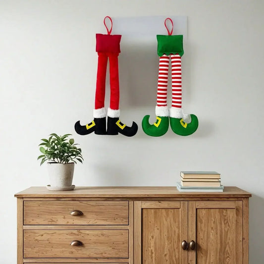 Christmas Elf Leg Car Decoration