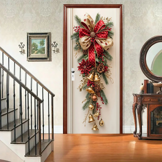 Festive Christmas Door Decoration