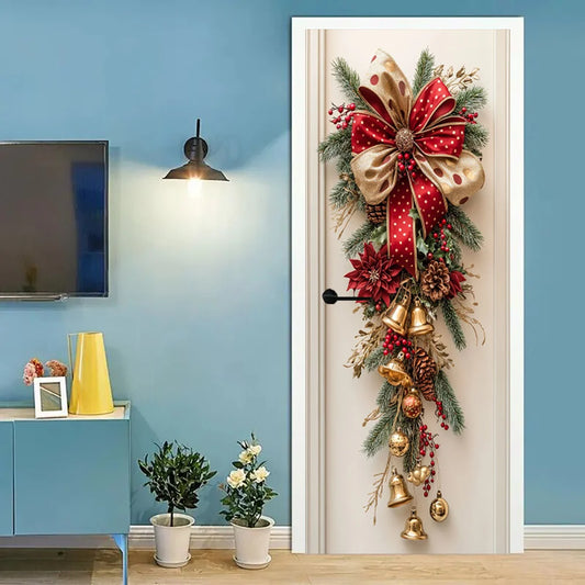 Festive Christmas Door Decoration