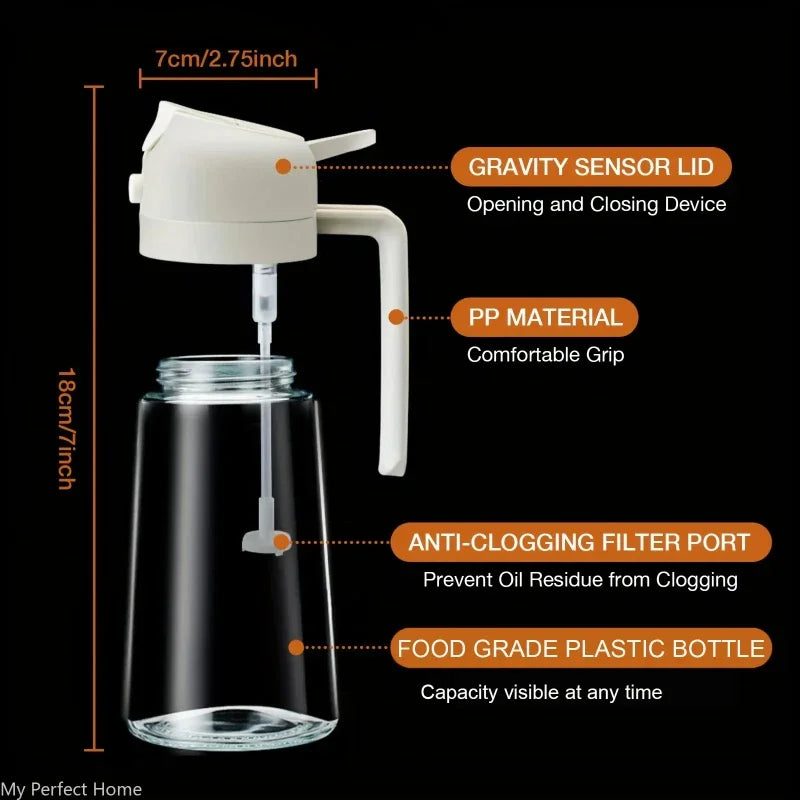 2-in-1 Oil Sprayer & Pour Bottle