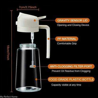 2-in-1 Oil Sprayer & Pour Bottle