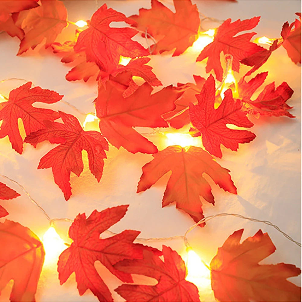 Maple Leaf String Lights
