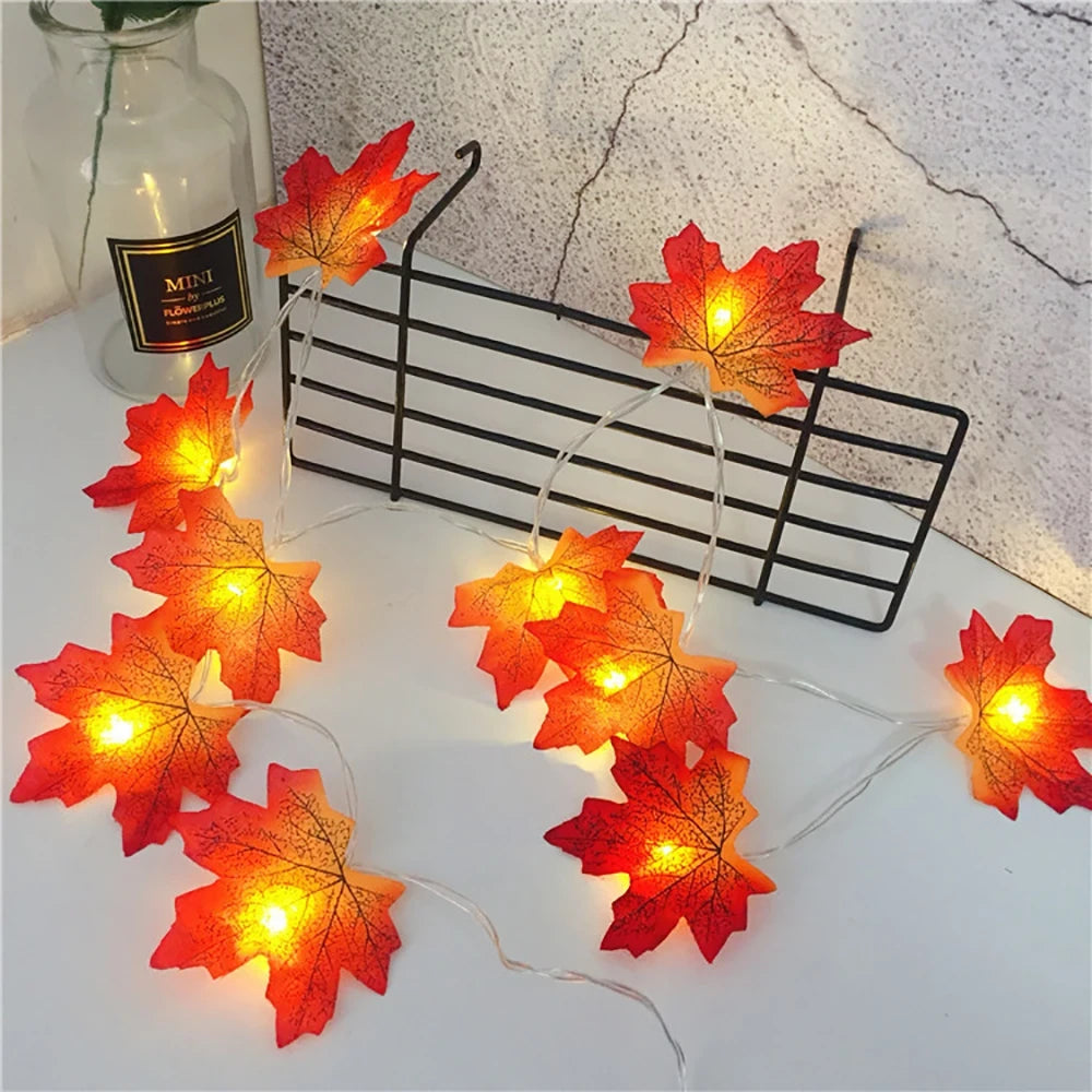 Maple Leaf String Lights